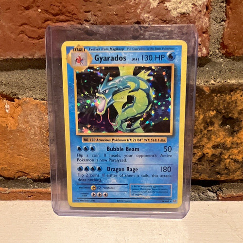 Pokemon TCG Base Set Gyarados 6/102 Holo Rare English 1999 WOTC