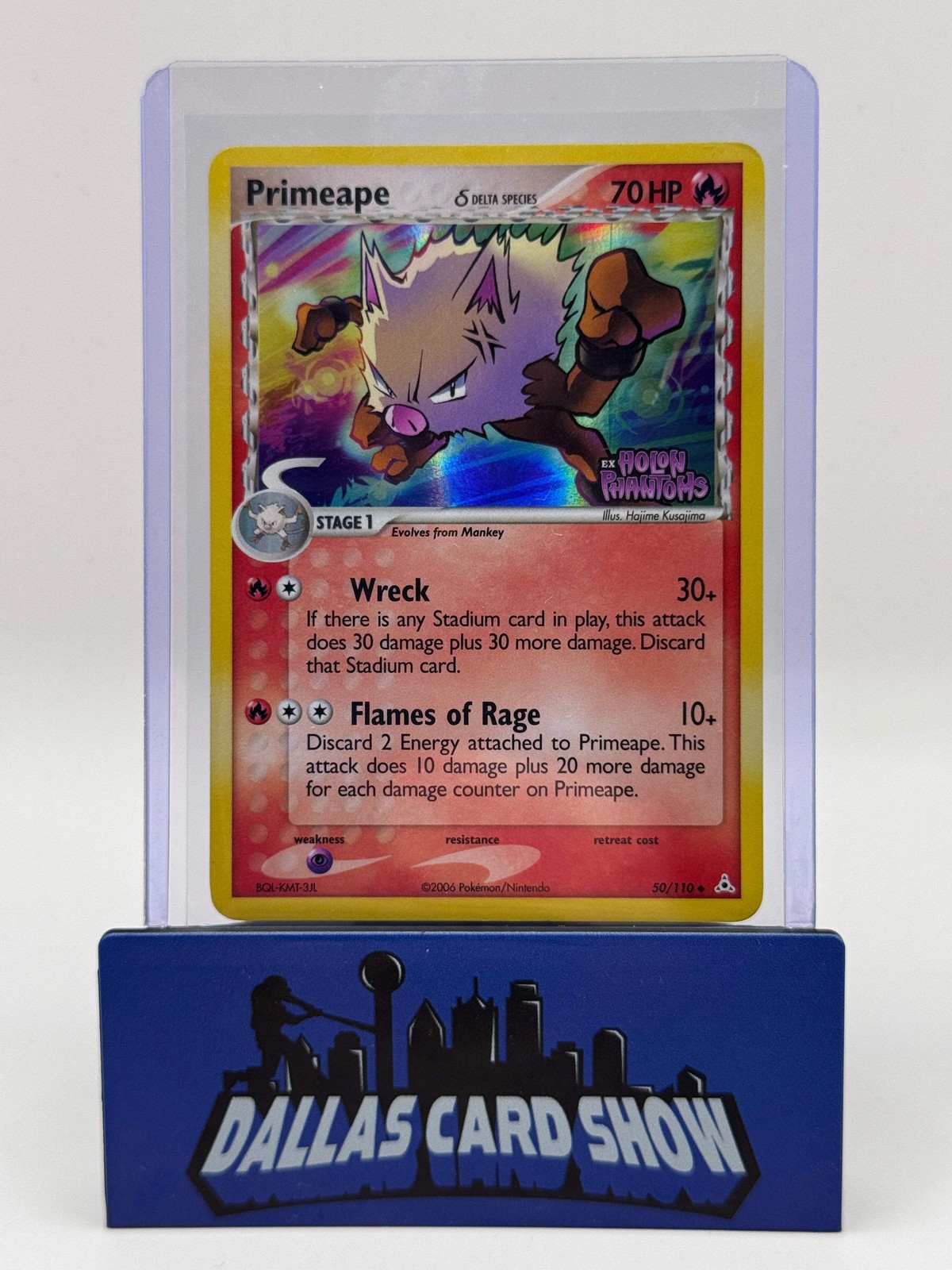 2006 Pokemon - Primeape (Rev. Foil) - 50/110 EX Holon Phantoms LP