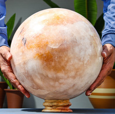 A+ wei&szlig;e AZTULIT Quarz Kristall Kugel Heilung metaphysischer Stein XL 280mm