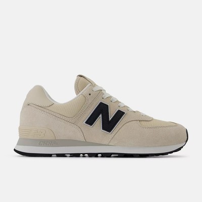 New Balance 574 U574BBG Bisque Black White Width D Lifestyle Shoes