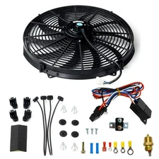16" Electric Radiator Fan Kit - 3000+ CFM with Thermostat Switch Relay