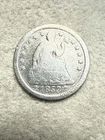 1853 Arrows Seated Liberty Half Dime G Good Condition Cleaned Nice Coin See 7961