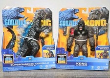 Godzilla vs Kong Supercharged GODZILLA KONG with Battle Axe 6" Figure Lot NEW