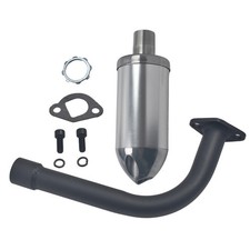 Exhaust Muffler Pipe w/Thread For Predator 212cc 196cc 6.5HP Honda GX160 GX200