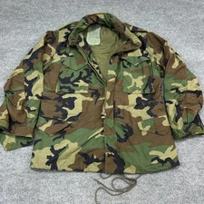 US Military Coat Men Medium Green Camouflage Cold Weather Heavy Field M65 Jacket