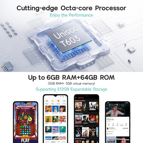 Ulefone Note 20 Pro Smartphone 8GB+256GB/TF 1TB, Android 14 50MP Fotocamera Cellulare, 6000mAh