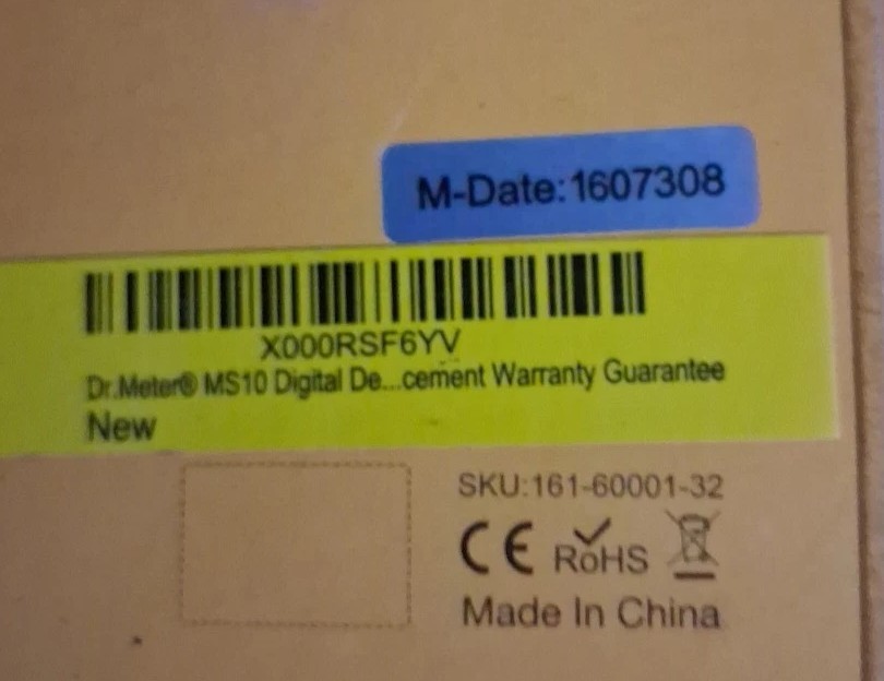 Dr. Meter Sound Level Meter MS10 - 30-130 dB range 31.5-8kHz freq.