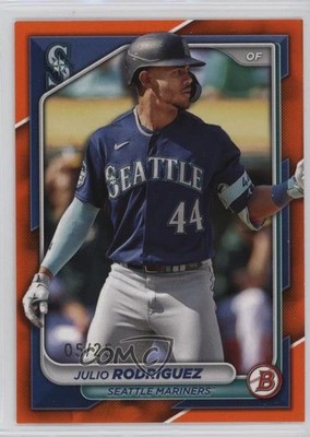 2024 Bowman Orange Border 5/25 Julio Rodriguez Julio Rodríguez #90 4k8