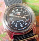 Seiko Black "Fleiger Style" Field Dial 36mm Gentleman's Automatic Winding Watch