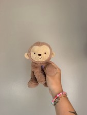 Carter  s Child of Mine Brown Monkey Baby Plush Rattle 2015 Lovey 7  