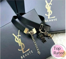 Gargantilla Collar Yves Saint Laurent YSL con Caja Original Pulsera Accesorio VIP