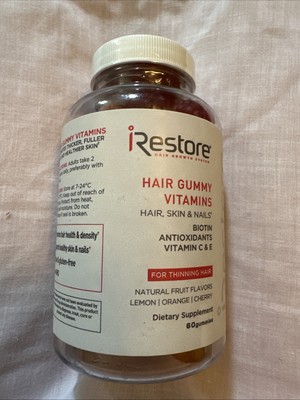 iRestore Vitamins Hair Gummies - Vegan Biotin Gummies for Hair Growth, 10/2024