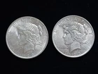 1922 & 1923 Peace Silver Dollars NICE!