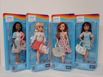 #ad Jakks Pacific ALDI Store Exclusive Play Dolls Zoe Sierra Blaire Maya 4pk NIB $110.00
