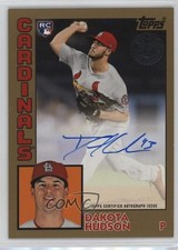 2019 Topps 1984 Baseball Rookies Gold 29/50 Dakota Hudson #84R-DH Auto 4f5
