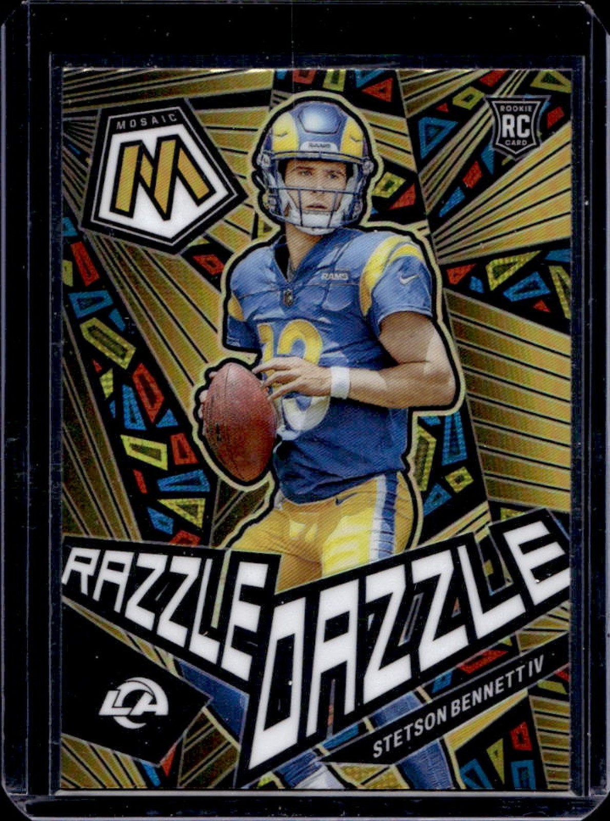 2023 Mosaic Stetson Bennett IV Razzle Dazzle RC Rookie #RD-20 Rams