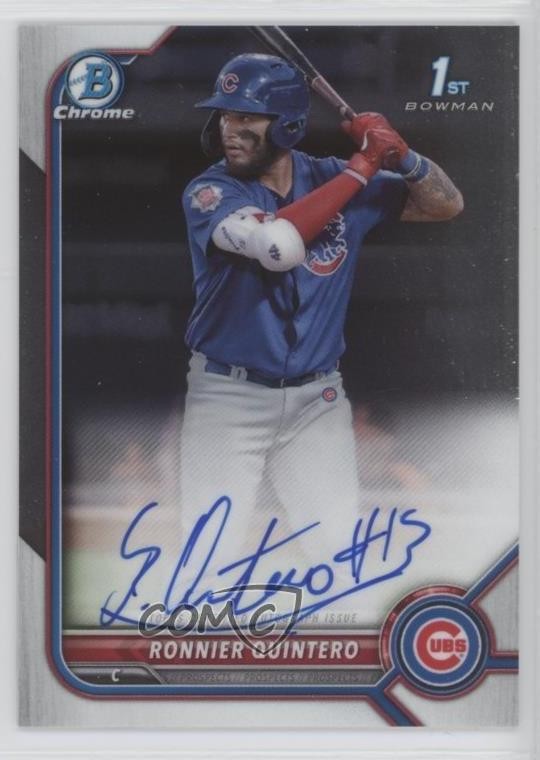 2022 Bowman Chrome Prospect Auto Ronnier Quintero #CPA-RQT Auto