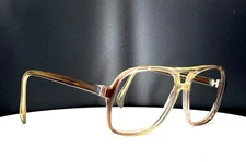 VTG CLEAR VISION FLEXIT 2 BROWN Unisex Clear Aviator Eyeglasses FRAMES ONLY