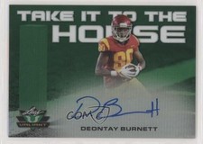 2018 Leaf Valiant Take it to the House Green 2/60 Deontay Burnett Auto 7l6