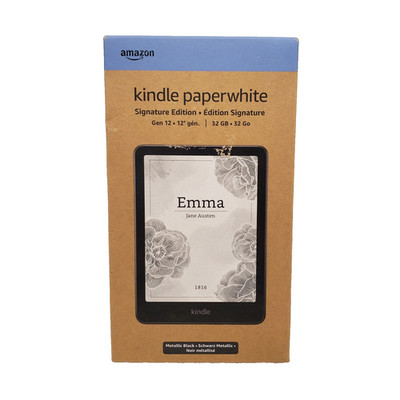 Amazon Kindle Paperwhite Signature Edition 32GB (Newest Model) Metallic Black 7''