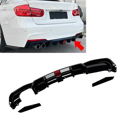 Rear Bumper Protector Spoiler Lip w/light Fit BMW 3 Series F30 F31 M Sport 12-19