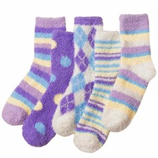 Fuzzy Socks For Women Soft Warm Fluffy Cozy Fleece Sleep Winter Socks Pack