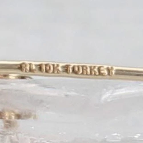 Interlocking Teardrop Dangle Earrings 10k Yellow White Gold Hook Posts - Image 4 of 4