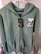 Snoopy Woodstock Hoodie Peanuts Men's Medium Brand NEW with Tags NWT Full Zip