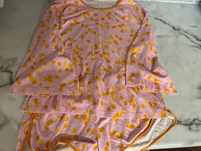 Atlantic Pacific By LAKE Pajamas Size Small Pink Orange 