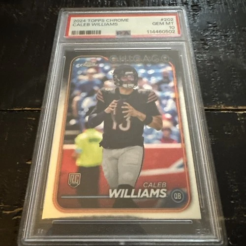 !!!PSA 10!!! 2024 Topps Chrome - Rookies Caleb Williams #202 (RC) PSA 10!!!