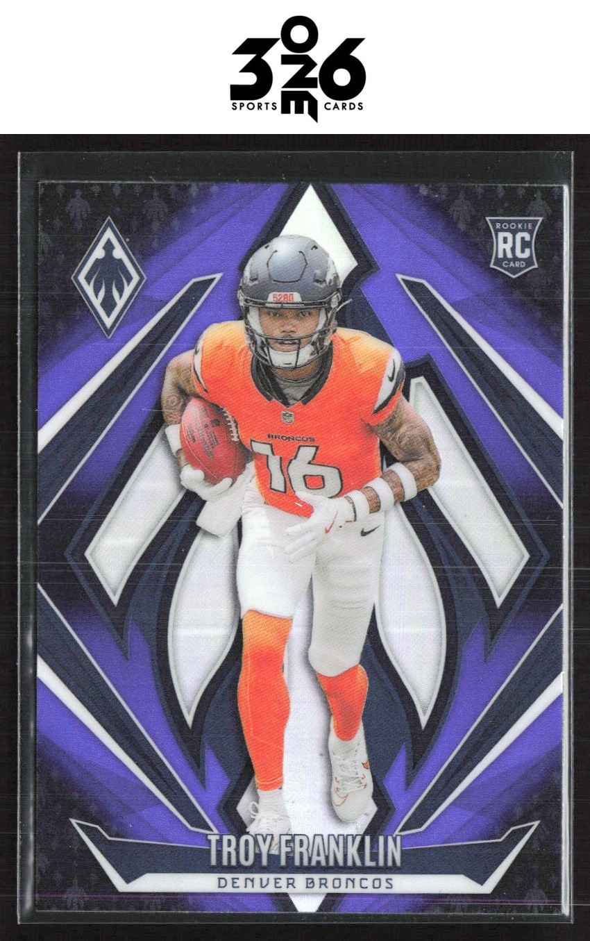 Troy Franklin 2024 Panini Phoenix Purple Fade Rookie #244