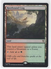 #168 2025 Magic Aetherdrift Commander * Rootbound Crag Rare