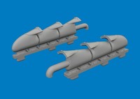 Eduard Accessories 672440 - 1:72 Spitfire Mk.V Three-Stacks Exhaust Fishtail Pri