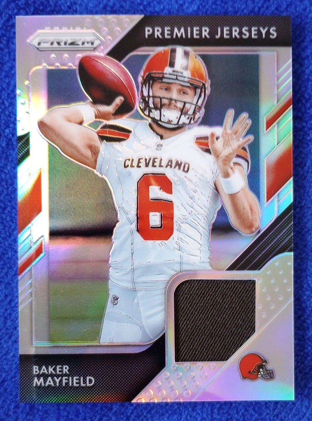2018 Panini Prizm BAKER MAYFIELD Premier PrIzm Jersey RC #PP-1 