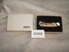 stephen barlow usa bald eagle schrimshaw folding pocket jackknife mint nos nib — photo 1