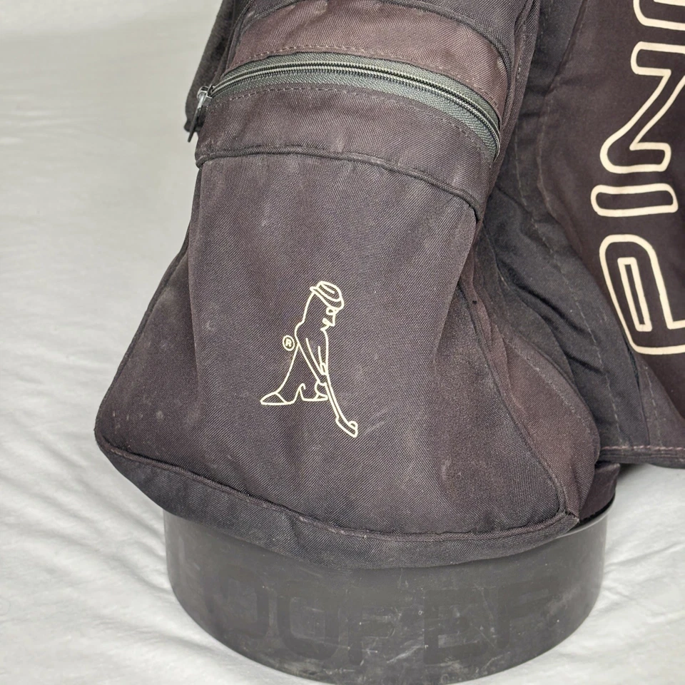 Vintage Ping Karsten Hoofer Stand Bag Black Carry Straps - Image 4 of 4