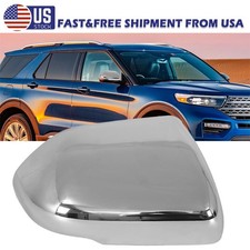 Chrome Right Side Wing Mirror Cover Cap Replacement For Ford Explorer 2020-2026