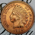 1909 SUPERB+ BLAZING RED GEM BU MS INDIAN HEAD PENNY DC387 FROM MATTHEWS HOARD