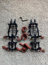 Italian Camp Italian Hinged Crampons With Spike Guards Wrench Box