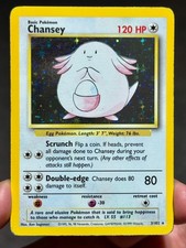 Chansey (3/102) HOLO Rare Base Set Unlimited Pokemon TCG WOTC MP on eBay