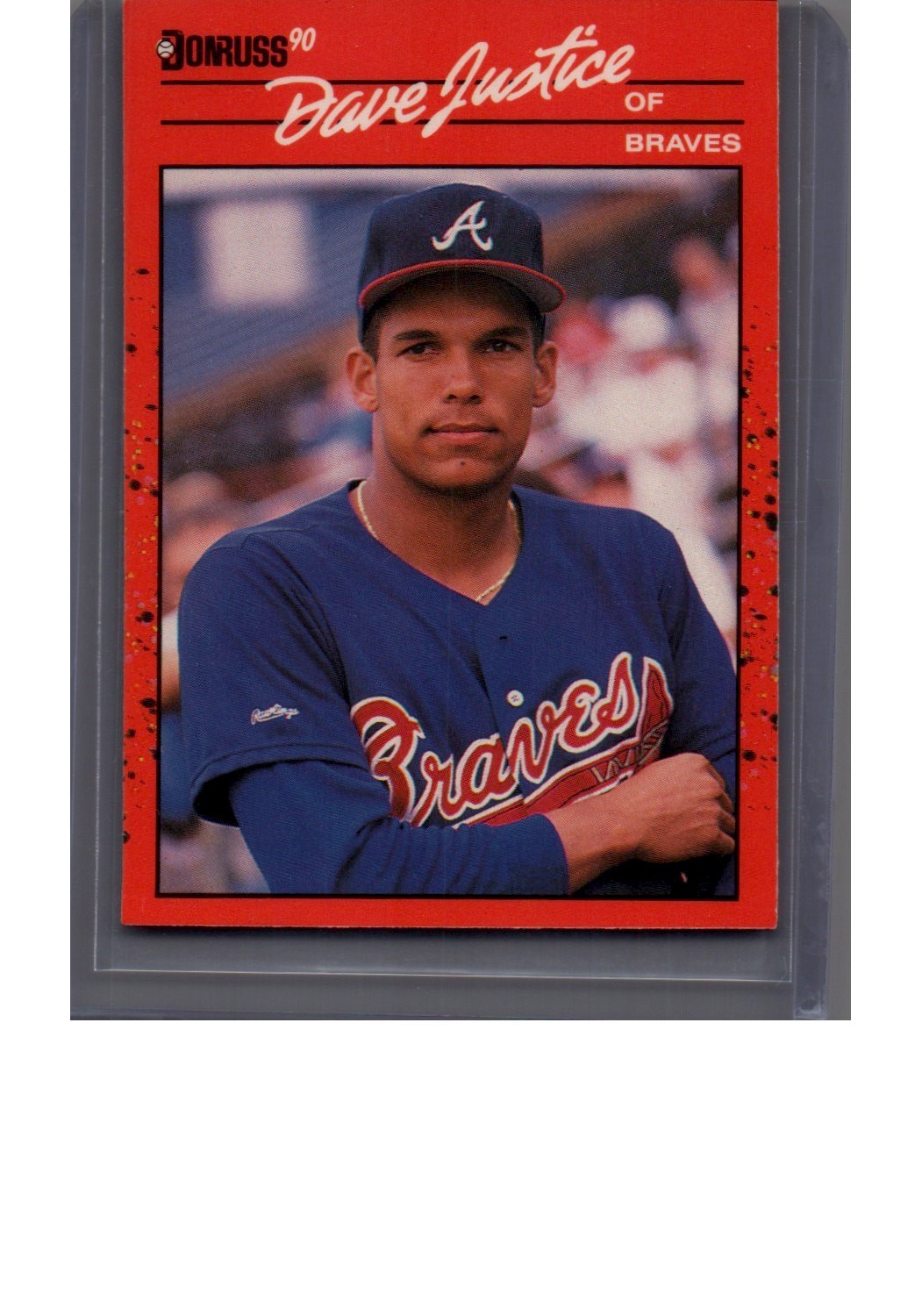 1990 Donruss #704b Dave Justice