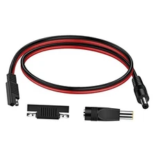  SAE Plug to DC 5.5mm x 2.1mm Male Cables with SAE Polarity Reverse and DC 8mm 