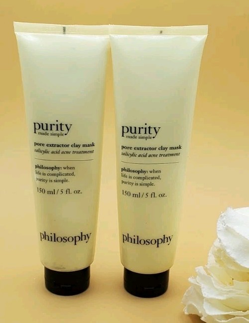 2~Philosophy Purity Made Simple Pore Extractor Clay Mask 5 fl New READ 