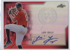 2017 Leaf Perfect Game National Showcase Red Prismatic 3/3 Levi Kelly Auto 02zw