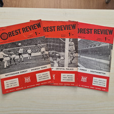 Job lot - 3  x Nottingham Forest home programmes 1968/69 & 1969/70
