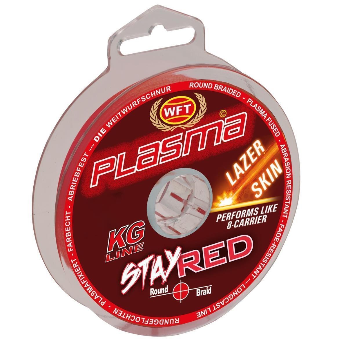 WFT Plasma Stay Red Lazer Skin 300m Geflochtene Schnur 9290₽