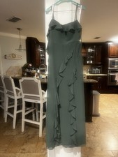 Azazie Shannon Bridesmaid Dress Eucalyptus Size 6
