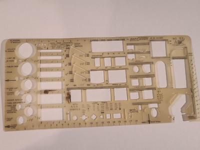 Vintage  RapiDesign Drafting Template ABC No. 22 Architects Builders Engineering