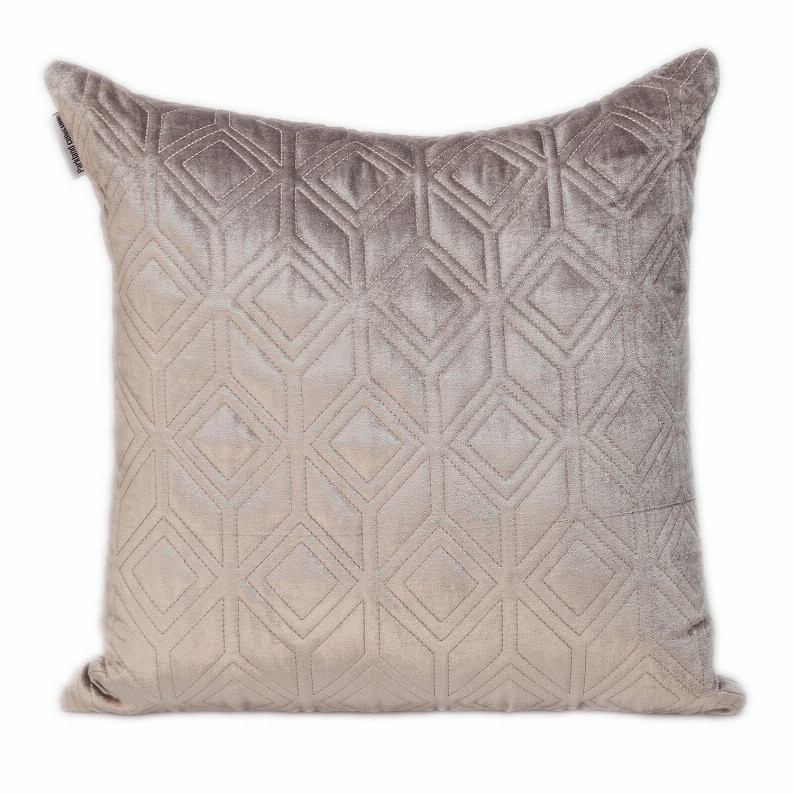 Стеганая подушка Parkland Collection Aleta Transitional темно-серого цвета 20 x 20