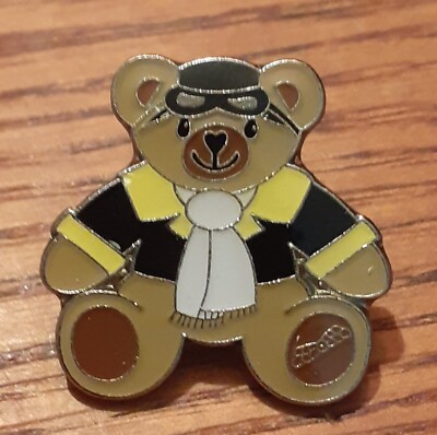 UK Vereinigtes Königreich RAF Royal Air Force Pin Abzeichen - Flugzeug Pilot Teddybär 